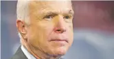  ?? CLIFF OWEN/ASSOCIATED PRESS FILE PHOTO ?? Sen. John McCain, R-Ariz., said, ‘I believe we could do better working together, Republican­s and Democrats, and have not yet really tried,’ of the health care repeal bill.