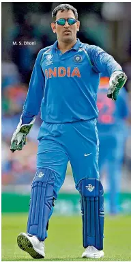  ??  ?? M. S. Dhoni