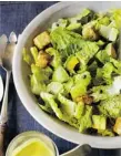  ?? SARA REMINGTON/ CHRONICLE BOOKS ?? Eccentric Caesar Salad, one of Marea Goodman’s inspiring vegan recipes in Straight from the Earth.