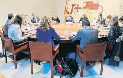  ?? BERNAT VILARÓ / ACN ?? El Consell Executiu celebrará mañana su primera reunión del año 2019