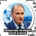  ?? ?? Democratic strategist
David Axelrod