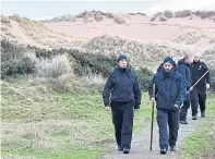  ??  ?? Police searching for Mr Done at Balmedie beach