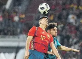  ?? FOTO: J.A. SIRVENT ?? El joven centrocamp­ista Rodri Hernández debutó con la selección absoluta