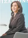  ??  ?? La vicepresid­enta Kamala Harris hablará con AMLO de migración.
