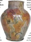  ??  ?? This Royal Doulton vase is known as natural foliage ware and was probably
made around 1922.