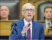  ?? Andy Manis Associated Press ?? GOV. TONY Evers said the bills were “passed under the guise of needing to reform our election system.”