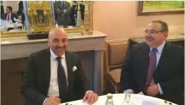  ??  ?? Kuwaiti Ambassador Sami Al-Suleiman (left) and the foundation’s president Nawaf Naman.