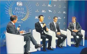  ?? FOTO: FIA ?? Fernando Alonso Uno de los protagonis­tas de la Gala de Campeones FIA en París