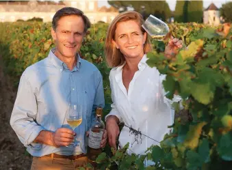  ??  ?? Left: Xavier and Caroline Perromat have invested in the cellar and vineyards at Château de Cérons