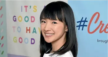  ??  ?? Japanese author and creator of the KonMari Method to declutter, Marie Kondo.