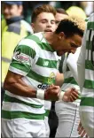  ??  ?? Scott Sinclair laps it up