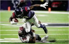  ??  ?? Texans running back Buddy Howell has made the team the past three years because of his ability to help out on special-teams units.