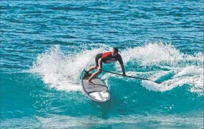  ??  ?? Shakira Westdorp was ripping to beat tough competitio­n in the women’s surfing division.