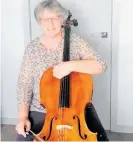  ?? ?? Ruth, who lives on a rural property in Manakau, has started playing the cello again, as she heads into retirement.