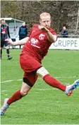  ?? Foto: Rummel (Archivbild) ?? Spieler des Spieltags: Adelzhause­ns Dominik Müller traf gegen Mühlried gleich drei Mal.