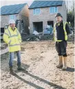  ?? ?? Tony Cullen, left, and Gavin Hall on site at Horden Grange.