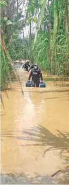  ??  ?? DECOMISO. La estrategia policial no tiene límites en la frontera sur.