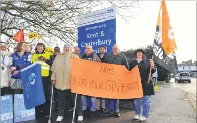  ?? Picture: Tony Flashman FM3527165 ?? Will picket lines return to Kent and Canterbury Hospital?