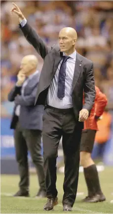  ?? — Reuters ?? Real Madrid coach Zinedine Zidane.