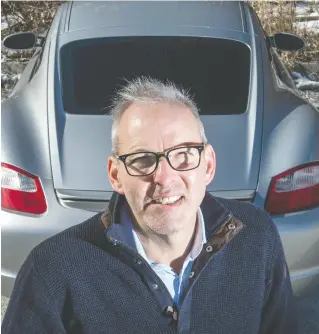  ?? PETER J THOMPSON / NATIONAL POST ?? Reporter Jonathan Kay helped shake off his pandemic rut through the purchase of a Porsche Cayman. Until then, he drove an e-vehicle and a minivan.