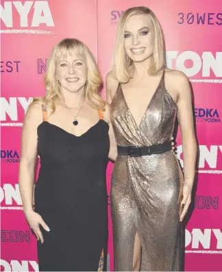  ?? Picture: GETTY IMAGES ?? Tonya Harding and Margot Robbie at the Hollywood premiere of I, Tonya.