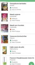  ??  ?? A medida que añades productos se crea una base de datos que puedes consultar a la hora de la compra.