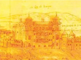  ?? //TOLEDO OLVIDADO ?? Palacio de Vargas en la vista de Anton van den Wyngaerde (1563)