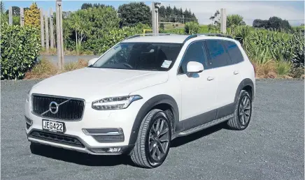  ??  ?? The new second-generation Volvo XC90, just launched in New Zealand.