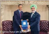  ?? Sundar Pichai with Sandhu ??