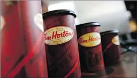  ?? Reuters Files ?? Unlike some Tim Hortons items, the cost of a double-double is not expected to increase.