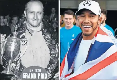  ??  ?? PENTACAMPE­ONES. Fangio y Hamilton comparten el segundo escalón estadístic­o en F1 tras Schumacher.