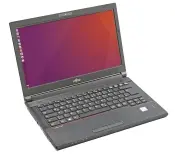  ??  ?? Linux en de Fujitsu Lifebook E547 gaan zo slecht samen dat we de test niet hebben afgerond.