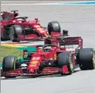  ?? FOTO: EFE ?? Sainz, con su Ferrari SF21