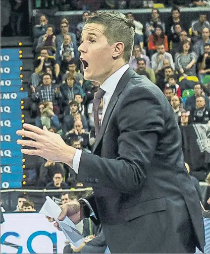  ?? FOTO: JUAN ECHEVERRÍA ?? Lakovic El nuevo entrenador del Bilbao Basket debutará mañana en el duelo contra el Obradoiro