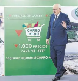  ?? Rober Solsona / Europa Pres ?? El presidente de Mercadona, Juan Roig, ayer en València.