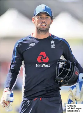  ??  ?? England wicketkeep­er Ben Foakes
