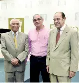  ??  ?? Rafael Solano, Héctor Martínez Cabruja y Julio Dewindt.
