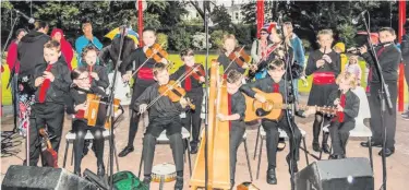  ?? CLIFF McKAY ?? Young performers during last year’s Ulster Fleadh, which was held in Bangor