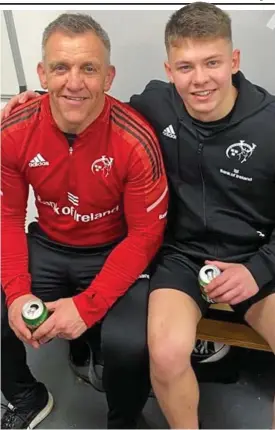  ?? ?? Tragic death: Munster rugby legend Greig Oliver and son Jack