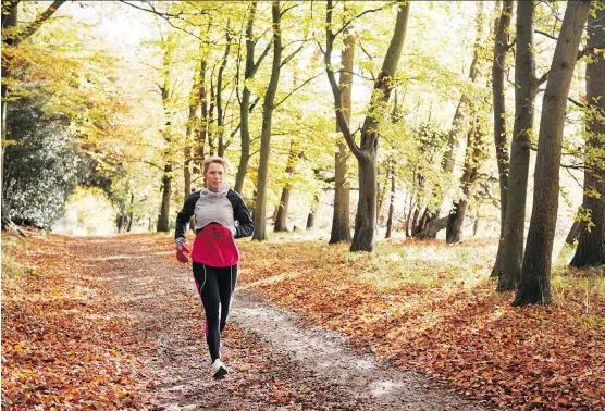  ?? GETTY IMAGES/ISTOCKPHOT­O ?? After a particular­ly scorching summer, experts say fall’s cooler temperatur­es are perfect for getting back on track with your exercise routine.