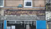  ?? Photograph: Julie Ruddock. ?? A hidden part of Oban history was revealed as Nories chip shop changed its sign at 86 and 88 George Street.