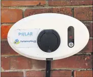  ??  ?? The new electric car charging point