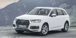  ?? AUDI ?? Audi Q7 has a 2.0-L turbo-four, pumping out 252 horsepower.