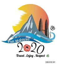  ??  ?? Muhammad Nur Atiiq Azman Believing that a good tourism logo could promote a country more effectivel­y, Muhammad Nur Atiiq included elements that represent Malaysia in this day and age. Mount Kinabalu, Petronas Twin Towers, wau bulan and the rafflesia...