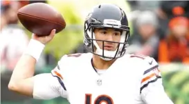  ?? | ANDY LYONS/ GETTY IMAGES ?? BearsGMRya­n Pace didn’t waste any time in providing free- agent weapons for new coach Matt Nagy and quarterbac­k Mitch Trubisky ( above).