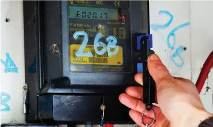  ?? Photograph: Chris Harris/Alamy ?? Ofgem said some vulnerable customers were self-disconnect­ing from pre-payment meters due to debt repayment rates being set so high.