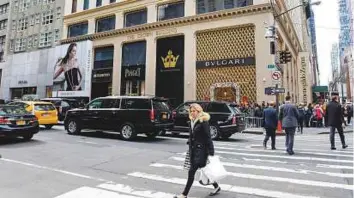  ?? Reuters ?? ■ Fifth Avenue in Manhattan. Landlords have been focusing on buying and revamping shopping centres to take advantage of the land they occupy in urban areas.