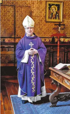  ?? CRISTIAN ROBLEDO /EL SOL DE SAN LUIS ?? Jorge Alberto Cavazos Arzipe, arzobispo de San Luis Potosí