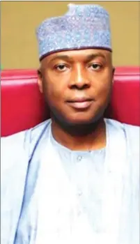  ??  ?? Senate President Bukola Saraki