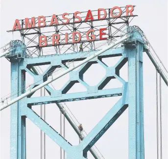  ?? DAN JANISSE/FILES ?? On Sunday, the billionair­e owner of the Ambassador bridge, Matty Maroun, died at the age of 93. The self-made mogul bought the bridge in 1979.